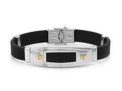 Men's Bracelet w/ 18kt Screw Accent