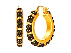 Inmorump Turquoise Hoops (1pr)