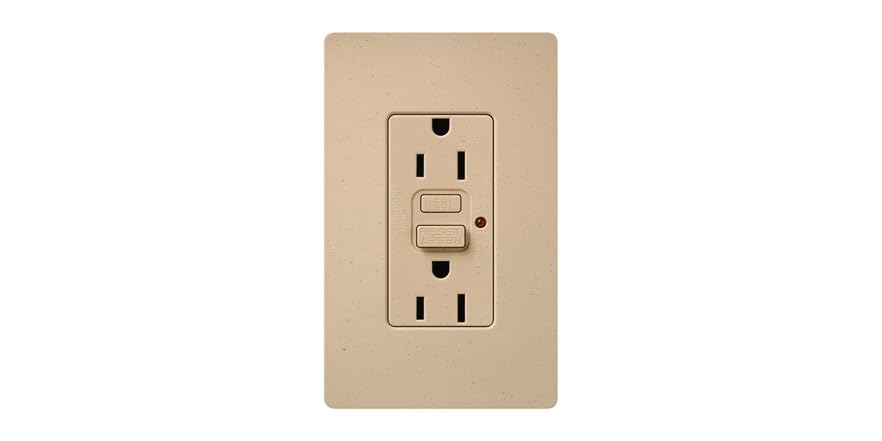 Receptable Stone 15-Amp GFCI Receptacle, Desert Stone