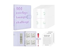 WenmthG 100 Envelopes Challenge Binder