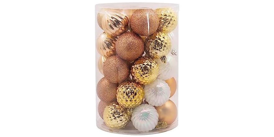 Hallmark Champagne Gold Ornament Set