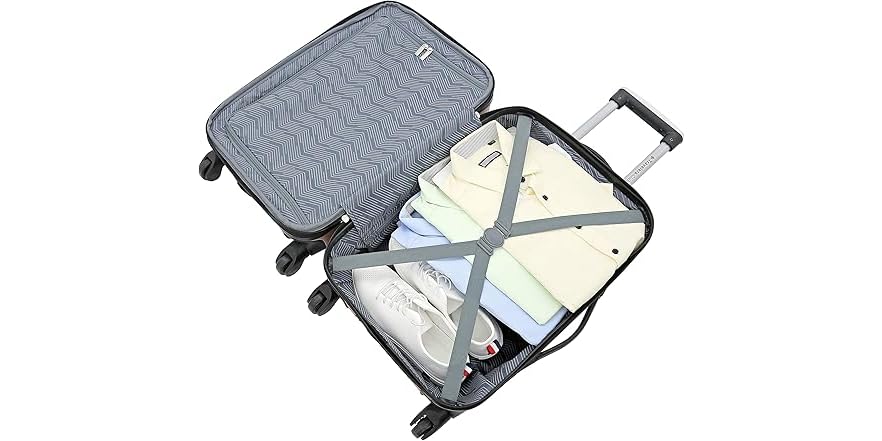 Excavator 3 Piece Expandable Tough Luggage Set