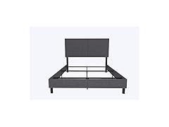 DHP Janford Upholstered Bed, Gray Linen,