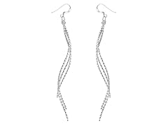 Sterling Silver Multi Row Earrings
