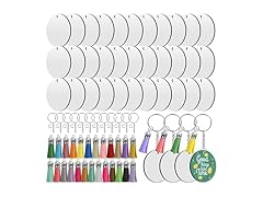 Generic  120 Pcs Acrylic Keychain Blanks