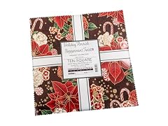 Holiday Flourish Peppermint Twist Holiday 42 10" Squares