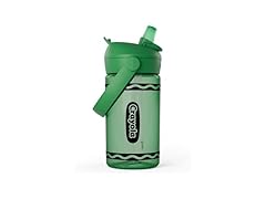 CamelBak Crayola Flip Straw Bottle, 14oz, Green