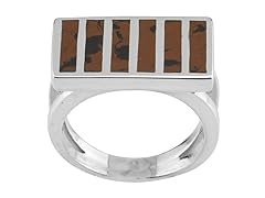 Mahogany Obsidian Inlay Ring