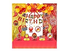 Firetruck Birthday Decorations 