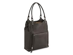 Solo Executive 16" Leather/Poly Bucket Tote
