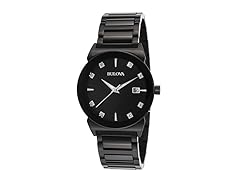 Men's Diamond Black Dial Watch
