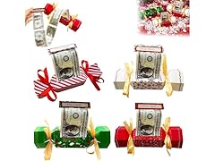 4PCS Christmas Surprise Money Pull Pouch