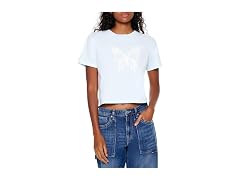 Forever 21 Women (M) Butterfly Graphic Baby Tee