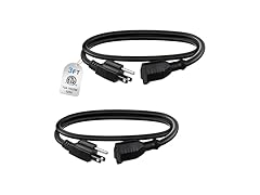 BN-LINK 3ft Indoor Outdoor Ext Cord 16/3 SJTW 2 Pk