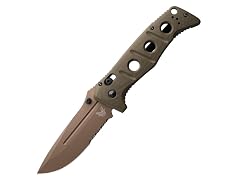 Benchmade Adamas Knife, Serrated Edge, OD Green