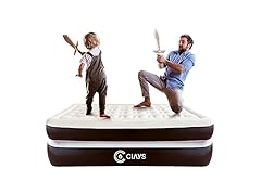 Ciays Air Mattress Built-in Pump, 16" Queen
