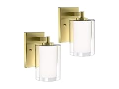Gold Bathroom Wall Scones | Set of 2