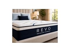 REVO Cooling Gel Memory Foam Hybrid Mattress, Cal King 14 Inch, Medium