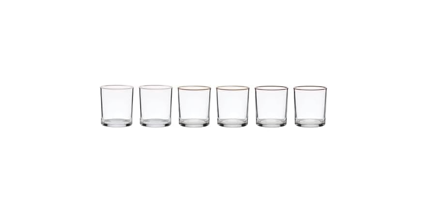 Oneida Glassware, 24 Sever Sunbaked Medium Tumbler, Set of 6