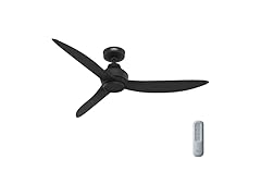unter Fan 52 Inch Matte Black Indoor/Outdoor Ceiling fan