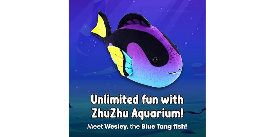 ZhuZhu Aquarium Submarine + Motorized Fish Toy (Blue Tang)