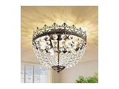 VerRon 4-Light K9 Crystal Chandelier