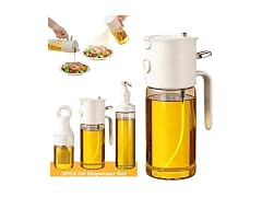 QQC 3pc Olive Oil Sprayer & Pourer Set
