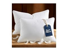 WQSPRING White 2 Pack Feather Down Pillows Queen Size