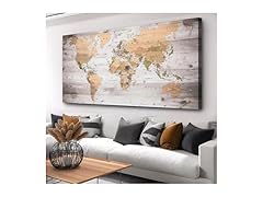 ZEYDRT World Map Wall Art