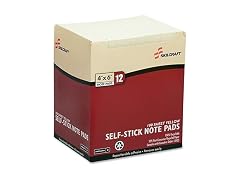 Ability One 4 x 6 in. Lined 1 Dozen Self-Stick Note Pads