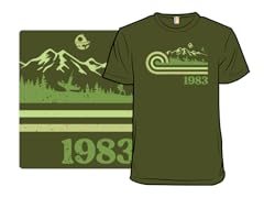 Retro Vintage Forest Moon