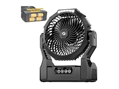 XZK Battery Operated Fan, 2-in-1 D-Cell