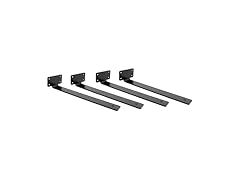 12" Shelf Brackets 4pk Black Metal