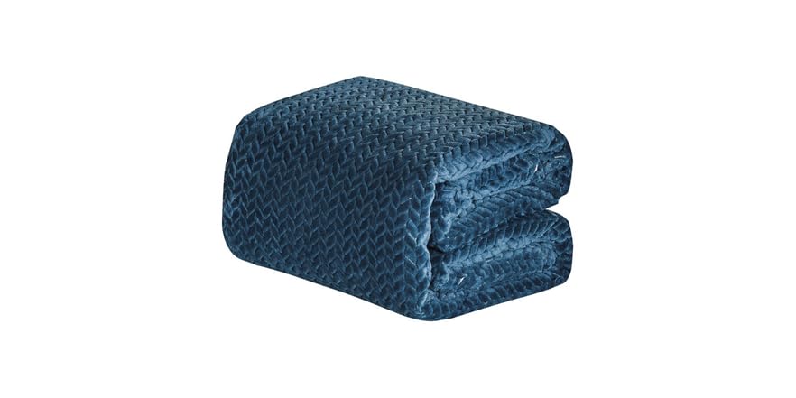 Extra Heavy Chevron Braided Throw