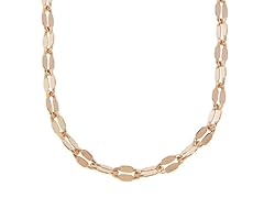 14k Rose Gold Plated Sterling Silver Valentino Chain