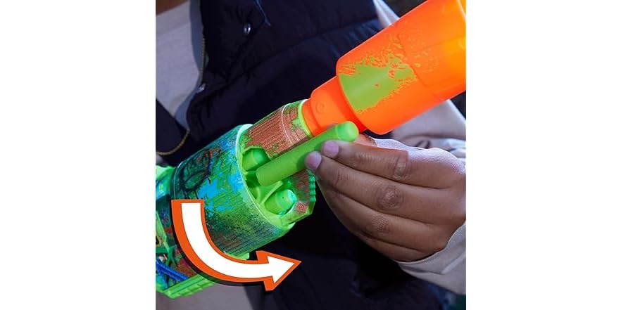 Nerf Zombie Driller Blaster à Fléchettes Avec 16 Dards - Thème Zombies Fun
