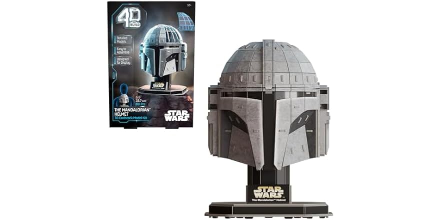 4D Build Star Wars Mandalorian Helmet Model Kit