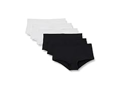(6 PK) Amazon Essentials  Women's Microfiber Boyshort