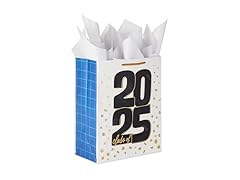 Hallmark 13" Large White 2025 Graduation Gift Bag