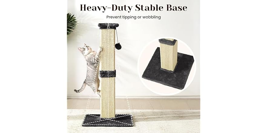 Fansafurn Tall Cat Scratching Post, 32''