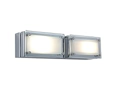 MINI RECTANGULAR 2-LIGHT LINE VOLTAGE WALL SCONCE