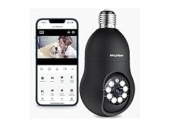 LaView L2-B 4MP Bulb Security Camera Black