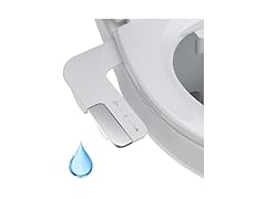 Bidet Attachment for Toilet Seat, Dual Nozzle Rear