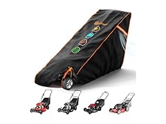 GREENER Lawn Mower Cover, Heavy Duty 800D, Black