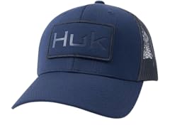 HUK Mens Trucker Hat Embossed Logo