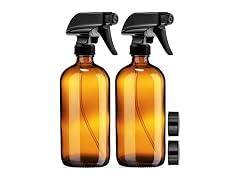 Sallys Organics Amber Glass Spray Bottles 2 Pack