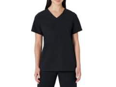 Amazon Basics Women (XL) Scrubs V-neck Top Black