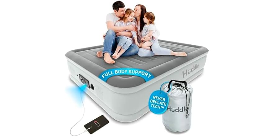 Huddle Luxury Air Bed with Dual Pump