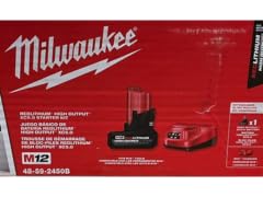 Milwaukee 48-59-2450B  M12 12V XC 5Ah Battery Kit
