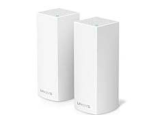 Linksys Velop Intelligent Mesh WiFi Router System: AC2200 Tri-Band, Network for Full-Speed Coverage, Computer Internet Wireless Router for Home (2-Pack) (Renewed) (Open Box)
